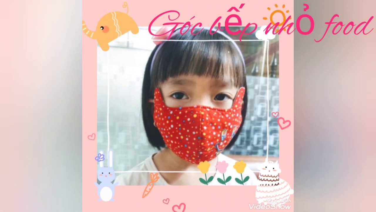 CÁCH MAY KHẨU TRANG HÌNH TAI THỎ CHO TRẺ EM